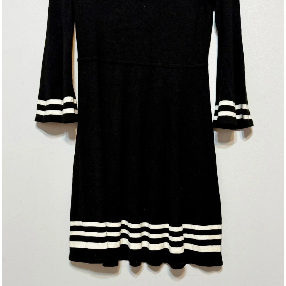 Vintage Retro Mod Sweater Dress Women Size Medium Classic French Girl Preppy‎